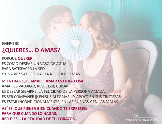¿Quieres... o amas?